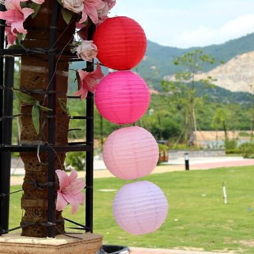 4PCS 10inch 25cm Chinese Paper Lantern Wedding Birthday Party Home Bedroom Decoration DIY Christmas Halloween Festival Supplies