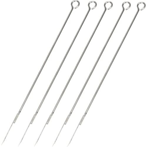 5 Pieces 1RL Disposable Tattoo Needles 304 Medical Stainless Steel Permanent Makeup Needles Machine Kit