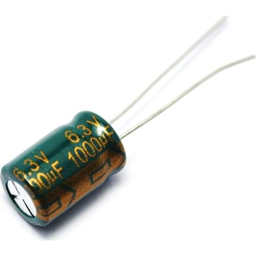 50PCS/LOT Electrolytic Capacitor 6.3V/1000uF 8*11 6.3V 1000UF