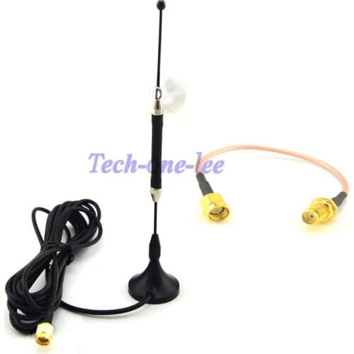 4G Antenna 10dbi LTE Aerial 698-960/1700-2700Mhz SMA Magnetic for 4G lte + SMA Male Plug to SMA Female RG316 15cm