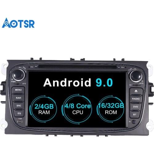 Aotsr Android 9.0 GPS navigation Car DVD Player For Ford Focus 2004-2011 multimedia 2 din radio recorder 4GB+32GB 2GB+16GB