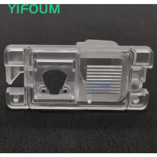 YIFOUM Car Rear View Backup Camera Bracket License Plate Light For Mitsubishi Pajero Pinin TR4 iO America Version/L200 Triton