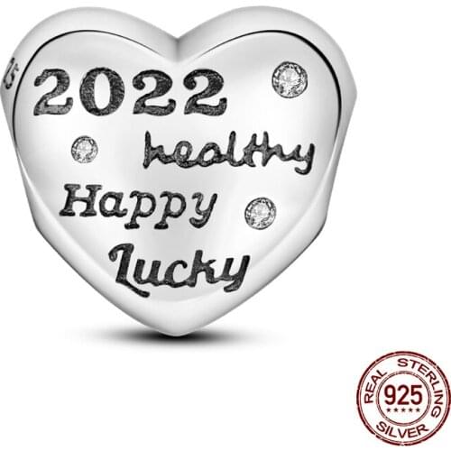 Openwork Love Script Crystal Beads fit 3mmBracelet Bangle Authentic 925 Sterling Silver Charms For Women DIY Jewelry Making