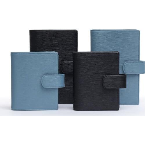 Amnery Genuine Leather Notebook A6 Personal/ A7 pocket with Krause 6 Ring binder Organizer Agenda Diary Planner Notebook