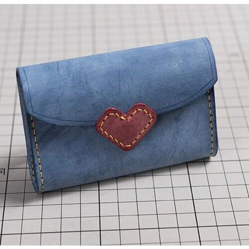 Herramientas para cuero leather craft template fabric cutter card holder coin case wallet die cutting knife mould punch tool