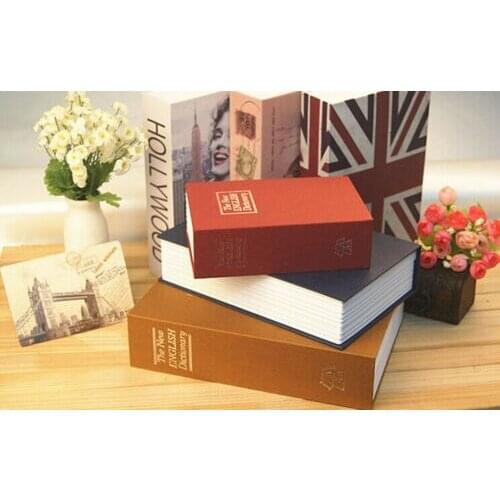 Home Decor Secret Dictionary Book Safe Money Cash Jewel Box Small Piggy Banks