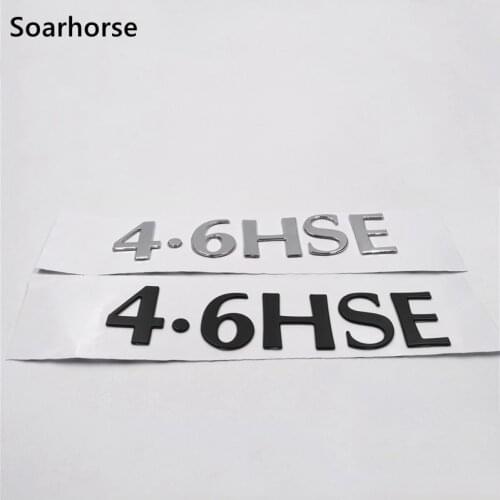 Soarhorse For Land Rover Range Rover Car Rear Trunk Lid 4.6 HSE Logo Decoration Emblem Decal