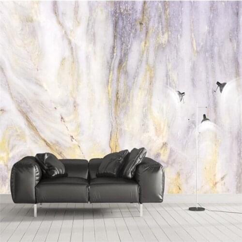 Customized 3d wallpaper mural high-end atmosphere Nordic marble background stone TV background home decoration wallpaper