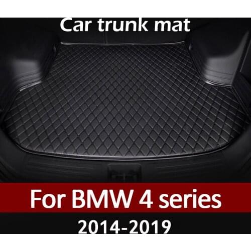 MIDOON Car trunk mat for BMW 4series Sedan four door 2014 2015 2016 2017 2018 2019 cargo liner carpet interior accessories cover