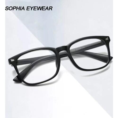 Fashion Square Designer Reading Glasses Blue Light Blocking Eyeglasses Big Size Prescription Eyewear Diopters +3.5+4 instagram