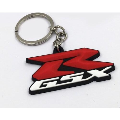 MOTORCYCLE Rubber Symbol Logo Keychain Key Chains Ring For SUZUKI GSX R GSXR GSXR GSX-R600 GSX-R750 GSX-R1000