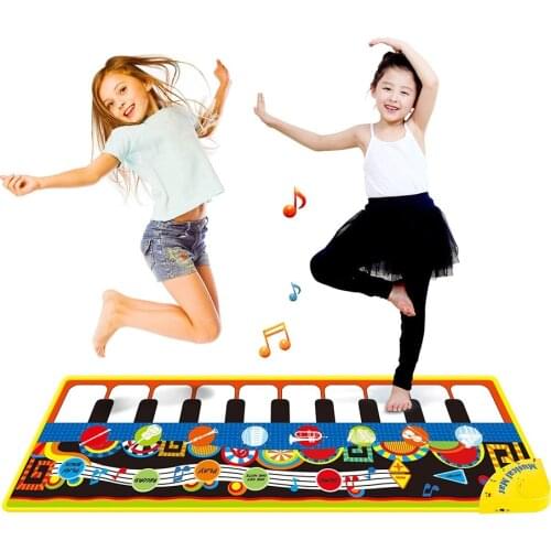 110x36cm Musical Mat Piano Baby Play Mat Toy Game Carpet Music Toys Musical Instrument Mat Toys Educational Toys for Kids Gift