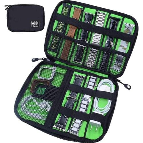 Watch Organizer Box FOR Apple watch band Strap iWatch Packaging Watchband Holder roll bag Accessories Portable Storage Case