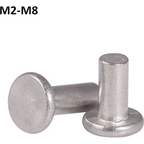 Flat Head Aluminium Rivet Solid Rivets Flat Cap GB109 M2/M2.5/M3/M4/M5/M6/M8