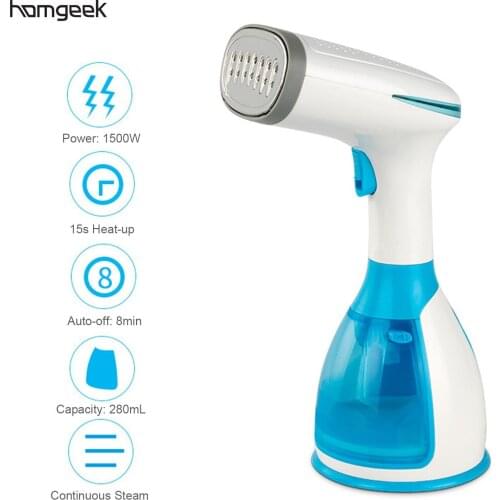 280ml Handheld Fabric Steamer 15 Seconds Fast-Heat 1500W Portable Garment Steamer for Home Travelling Portable Steam Iron