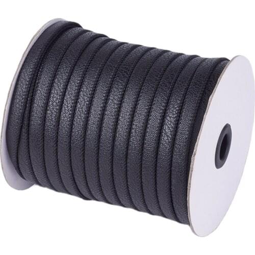 About 50m/roll Flat Imitation Leather Cords 10x2mm for Jewelry Making DIY Bracelet and Necklace Accessories
