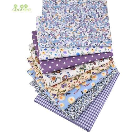 Printed Twill Cotton Fabric,Purple Berry Series,Patchwork Clothes For DIY Sewing Quilting Baby & Childrens Bedclothes Material