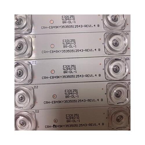 LED srip bar for Konka K49J K49 U49 CRH-EB49KY35350512543-REV1.4 1set =10pcs 6led