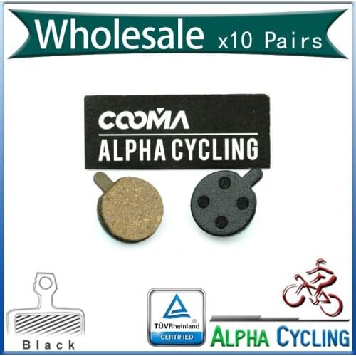 Bicycle Disc Brake Pads For Alhonga SNG Mechanical Disc Brake 200M Zoom DB250/350/450/550 Disc Brake, Resin Black, 10 Pr