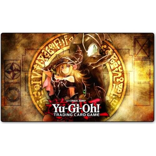 YU-GI-OH Playmat Dark Magician Girl Custom Print Playmat, Board Games Cards Playing Card Games Table Pad Tarot MAT