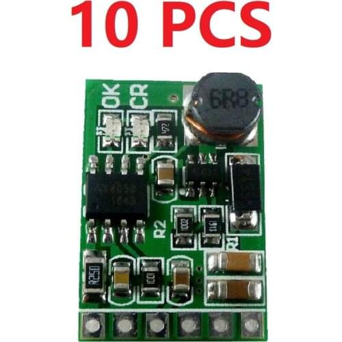 10*3.7V 4.2V Charger & 5V 6V 9V 12V Discharger Board DC DC Converter Boost Module for diy UPS mobile power 18650 lithium battery
