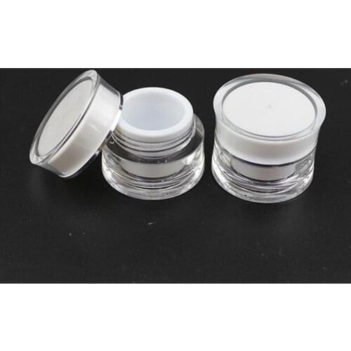 5g Fashion Acrylic Empty Cosmetic Containers Cream Bottle With Colorful Travel Shampoo Bottle 500pcs
