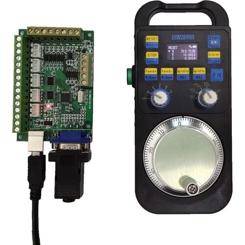 5-axis mach3 motion control card and 5-axis wireless electronic handwheel Digital display handwheel supports offline motion