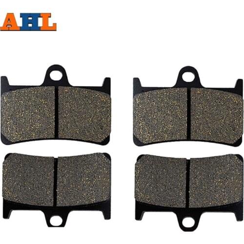 AHL 2 Pairs Motorcycle Brake Pads For YAMAHA FZS1000 FZ1 2001-2005 Black Brake Disc Pad