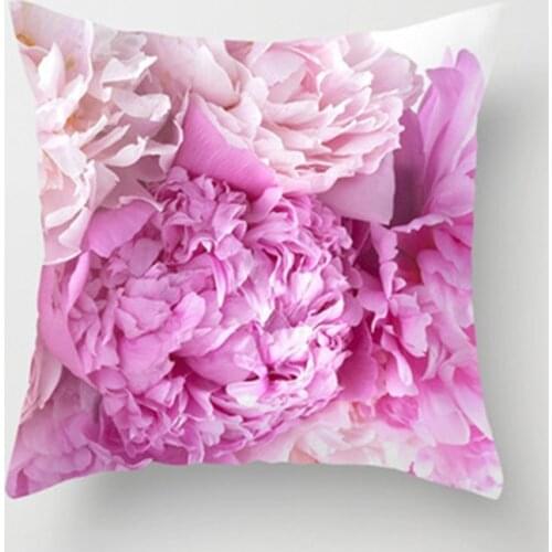 45x45cm Pillowcase 3D Rose Printed Pillow case Pillow Cover Throw Pillow Case Living Room Bed Room Flower Peony