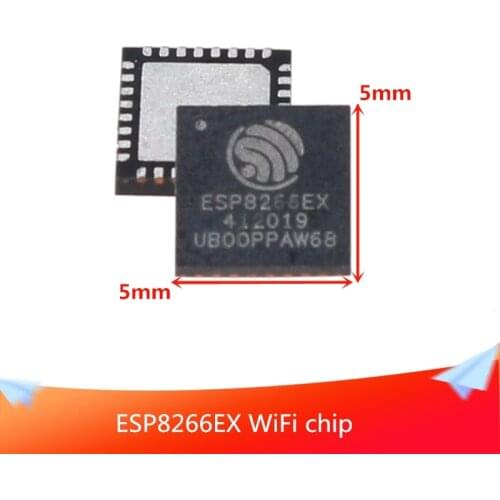 ESP8266EX Chip,A Complete,Self-contained Wi-Fi Network Solution can Equipped with Software Applications,can Process and Storage