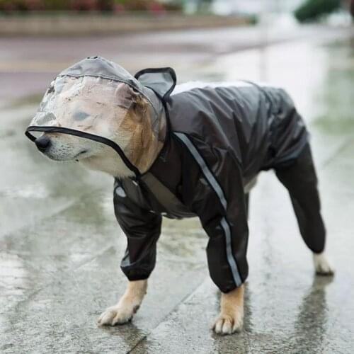 Pet Cat Clothes small Medium Large Dogs Raincoat Hooded Dog Rain Coat Puppy Teddy french bulldogWaterproof Jacket ropa chihuahua