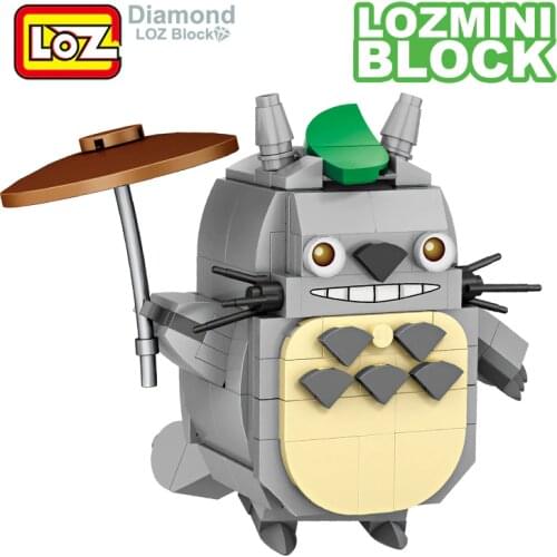 LOZ Totoro Figure Anime Model Figurines Blocks Toys Japanese Movies Offical Authorized Gift For Girls Women Friends