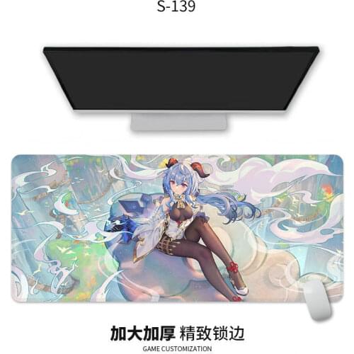 90*40cm mousepad gamer genshin impact mouse pad gaming accessories home decor writing desk mat free shipping