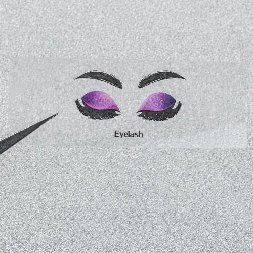 JM2-48pcs 80x30mm Transparent Clear Cosmetics Make Up Lip Gloss Eyelash Container Self Adhesive Label Printing Wedding Sticker