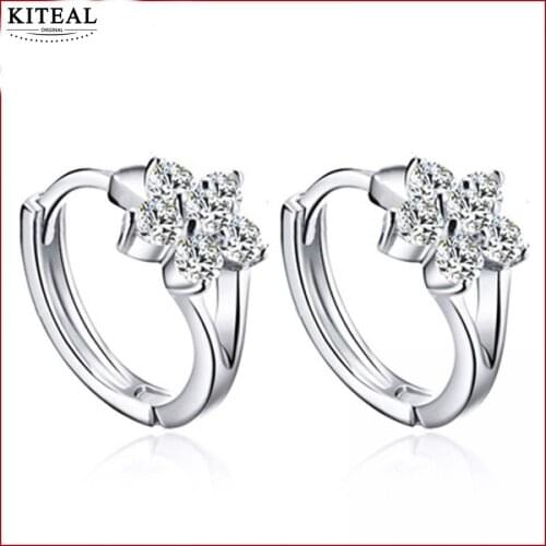 KITEAL High Quality Maiden earring Snowflake earrings 13.5mm*6.5mm snowflake brincos de festa bijoux women