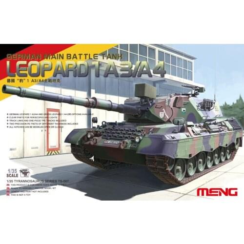 MENG TS007 1/35 Scale GERMAN MAIN BATTLE TANK LEOPARD 1 A3/A4 Plastic Model Building Kit