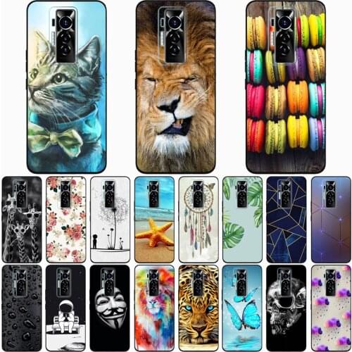 For Tecno Pova 2 Case Fashion Silicone Soft TPU Cute Back Cases for Tecno Phantom X 2021 Phone Cover Funda Coque
