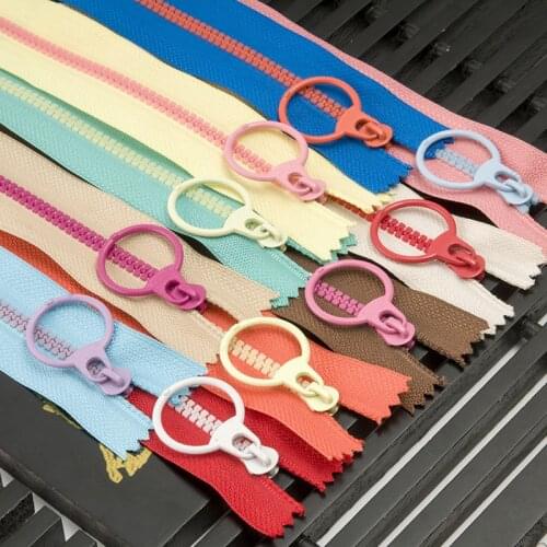 5Pcs 3# Resin Zipper Close-End 15cm/20cm/25cm/30cm/35cm Length DIY Accessories For Purse Pocket Bags Clothes Sewing