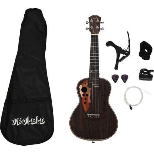 Hot-Concert Ukulele Kits 23 Inch Rosewood Ukulele 4 String Mini Hawaii Guitar With Bag Tuner Capo Strap Stings Picks For Beginne