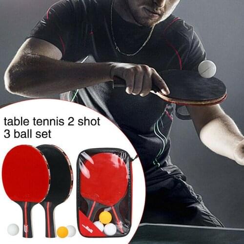 2Pcs Upgraded 5 Star Carbon Table Tennis Racket Set Lightweight Powerful Ping Pong Paddle Bat with Good Control AAA