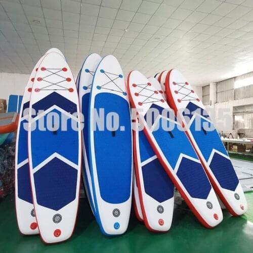 Factory Direct Sale Inflatable Stand up Paddle Board 305x76x15cm, Blue/ Red- SUP, surfboard, surf board incl. accessories
