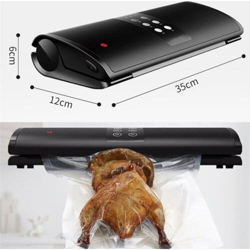 New 220V/110V Vacuum Air Sealer Home Automatic Food Packing Machine Portable Vacuum Packer for Kitchen Keep Food Fresh Packaging