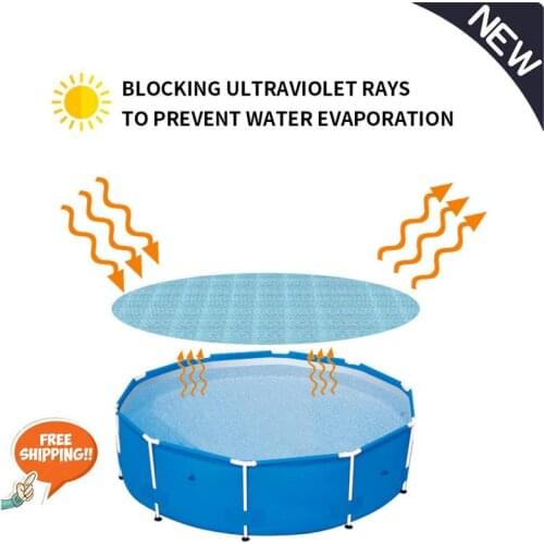 Freeshipping Swimming Pool Cover Rectangular Solar Summer Waterproof Pool Tub Dust Outdoor Tarpaulin Bubble Blanket Accessory