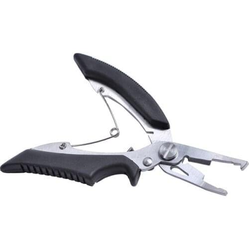 Professional fishing Accessories Scissors small Curved Nose Fishing Tackle Fish Hook Remover fishing line Cutter tools with bag