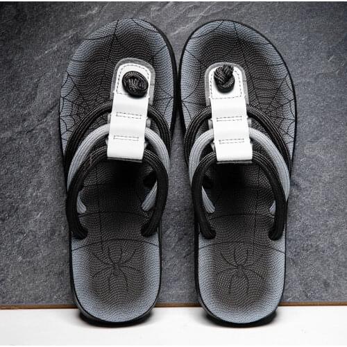 39 men summer flip flops shoes beach slippers genuine leather luxury slides sandals sea home guest indoor mens handmade Quality