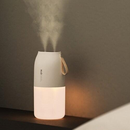 Stylish Spray Humidifier USB Charging Mist Maker with LED Light Aroma Diffuser Household Large Capacity Air Humidifier