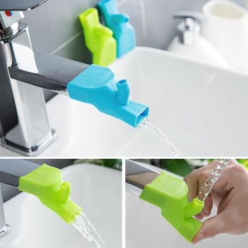 1ocs Handy Silicone Faucet Extenders Kitchen Bathroom Water Tap Extension Beautiful Water Faucets For Kids Hand Washing Tool