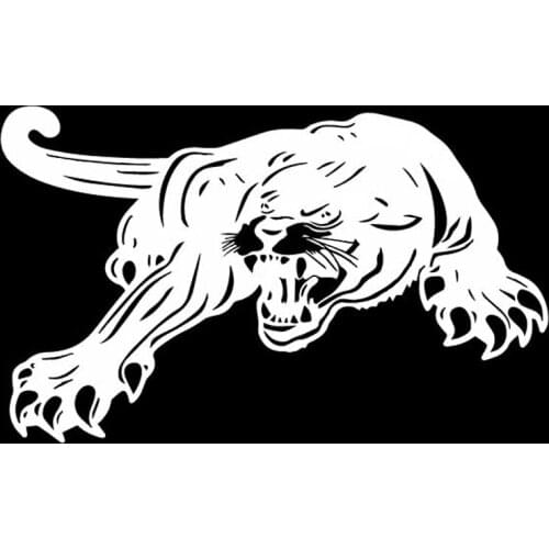 Ferocious Tiger Individuality Creativity Decor Car Sticker Bumper Vinyl Decal Window Windshield Anti-UV Accessories Black/Silver