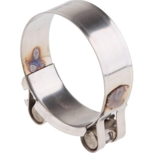 Stainless Steel Motorcycle Exhaust Muffler Pipe Clamp Clip 60-63mm/64-67mm
