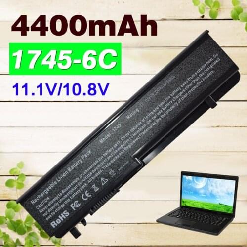 11.1v 4400mAh 1479 Laptop Battery 312-0186 N855P U164P For dell Studio 17 1745 1747 1749312-0186 N855P U164P